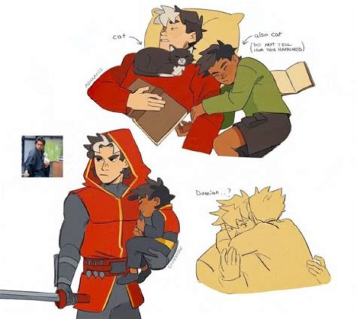 Are Damian and Slade related?