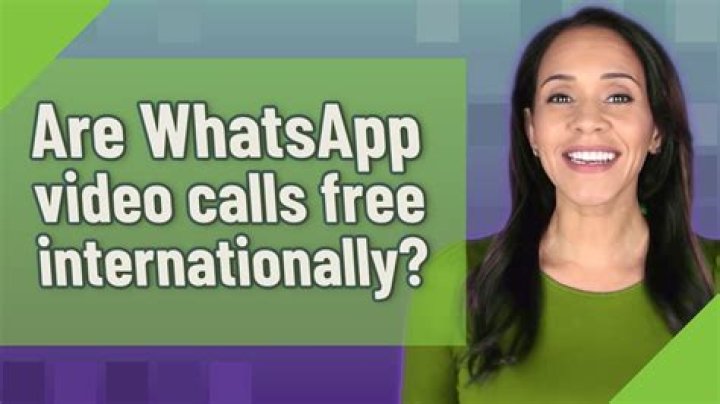 Are WhatsApp video calls free?