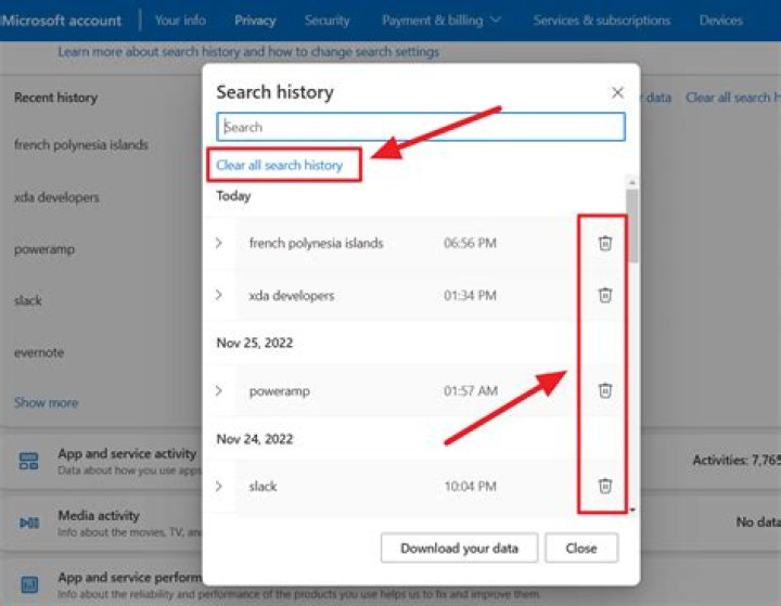 Can my search history be tracked?