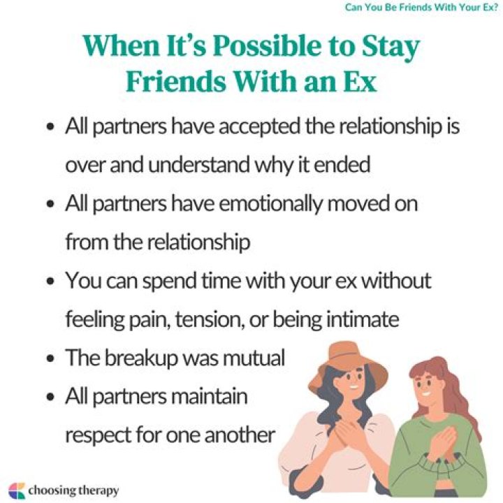 Can you be friends with an ex you still love?