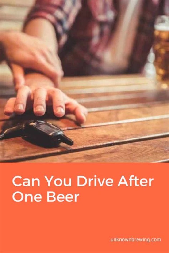 Can you drive after 2 beers?