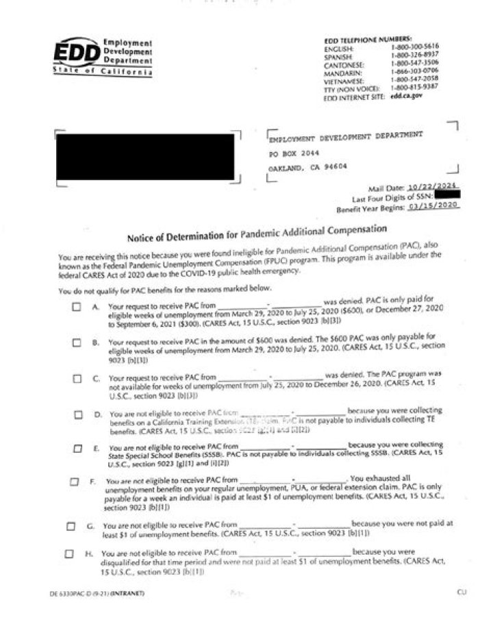 Can you go to jail for EDD overpayment?