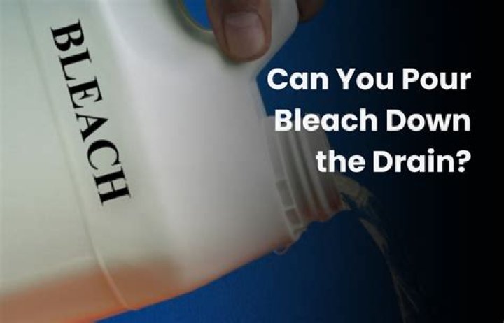 Can you pour bleach down the toilet to unclog it?
