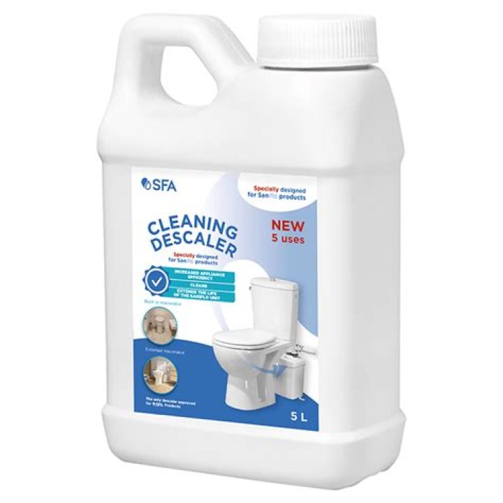 Can you use vinegar to clean a Saniflo toilet?
