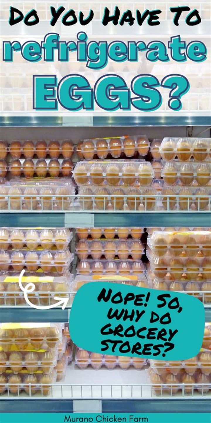 Do you have to refrigerate eggs?