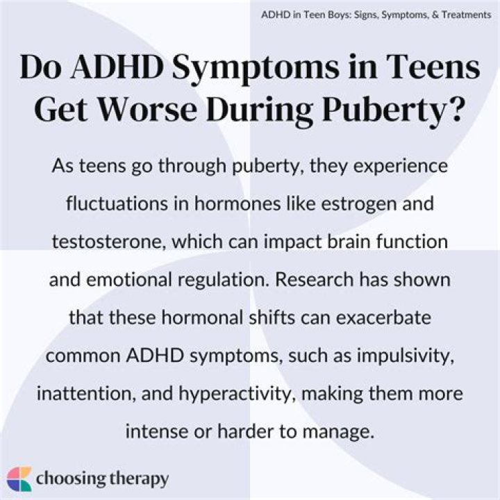 Does ADHD get worse during puberty?