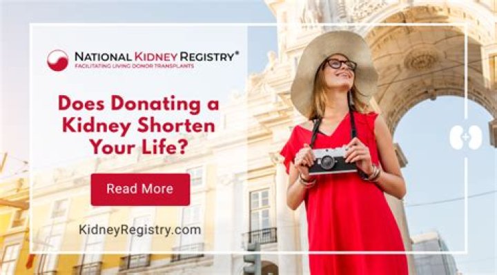 Does donating a kidney shorten your life?