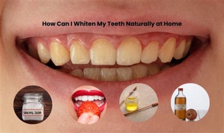 How can I naturally whiten my yellow teeth?