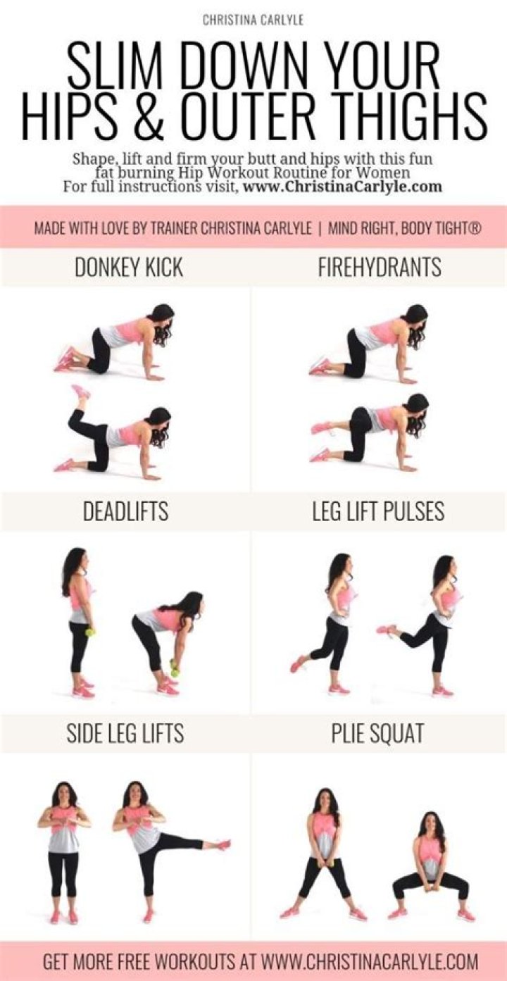 How can I slim my outer hips?