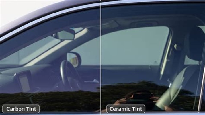 How can you tell the difference between ceramic and carbon tint?