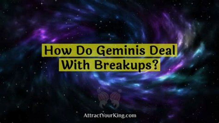 How do Geminis deal with breakups?
