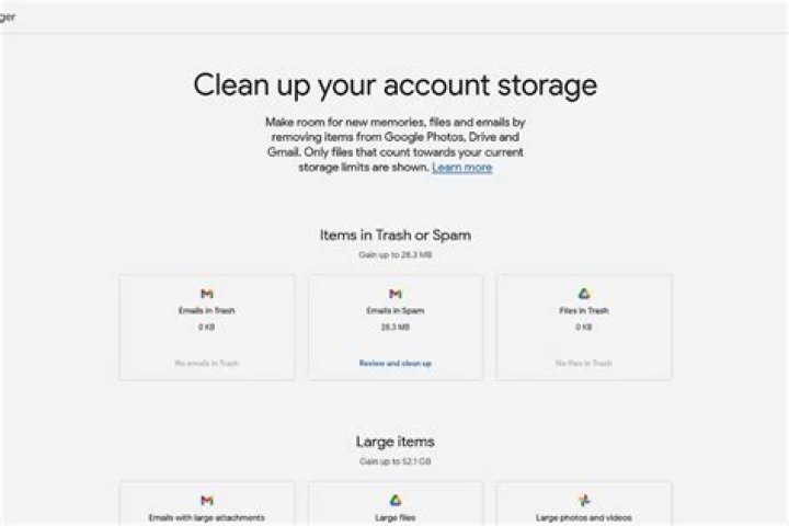 How do I clean up my Gmail storage?