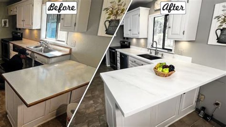 How do I get my countertops white again?