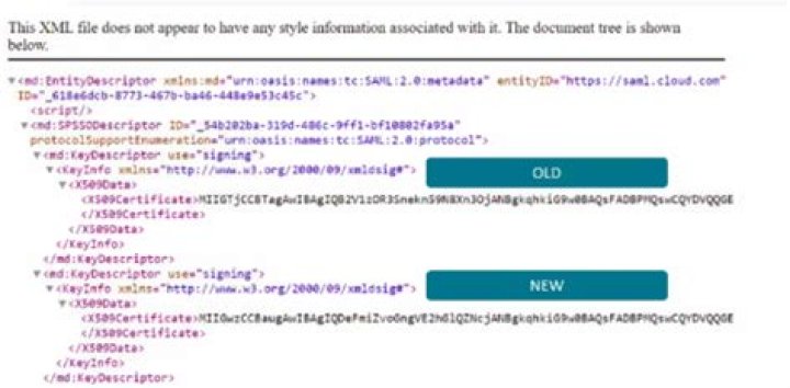 How do I get SAML metadata file Okta?