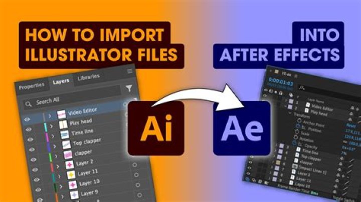 How do I import Illustrator layers into After Effects?
