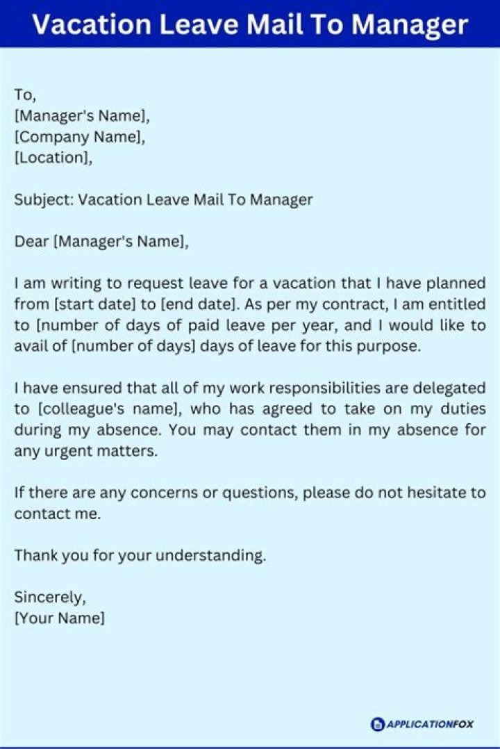 How do I send leave to mail to manager?