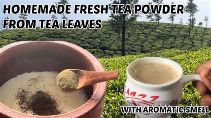 How do you apply tea powder to your hair?