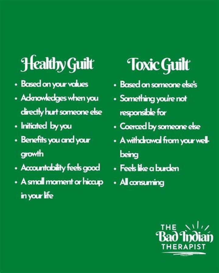 How do you deal with toxic guilt?