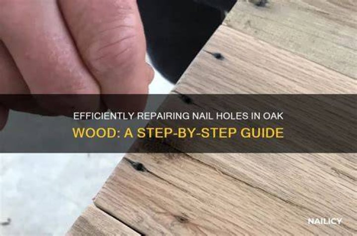 How do you fill nail holes in wood before staining?