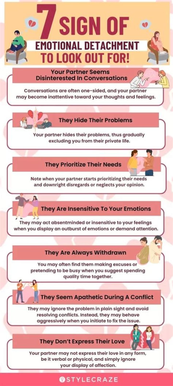 How do you fix emotionally detached relationships?