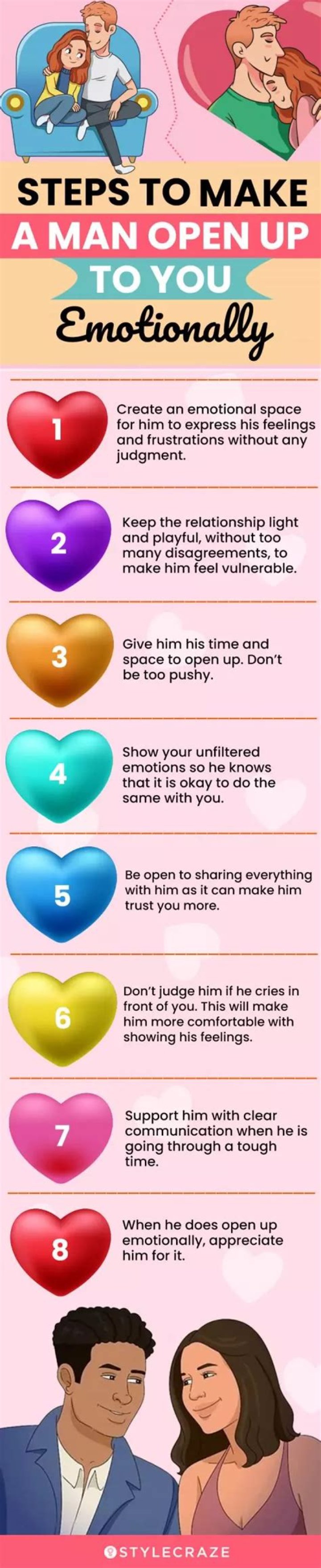 How do you get a guy to open up emotionally?