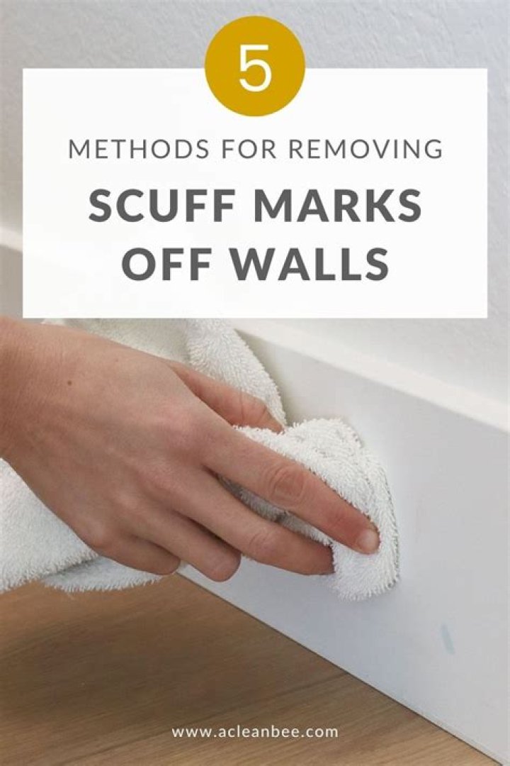 How do you get scuff marks off walls without Magic Eraser?