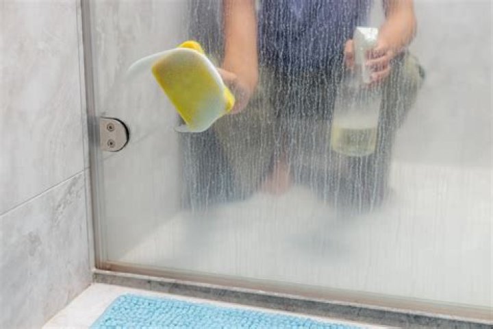 How do you get yellow seals off shower doors?