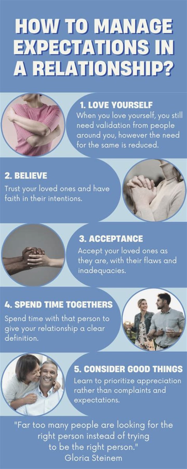How do you have zero expectations in a relationship?