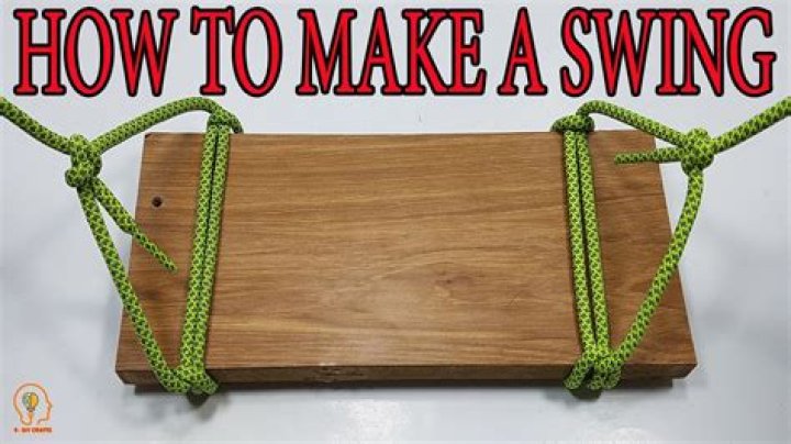 How do you make a simple rope swing?