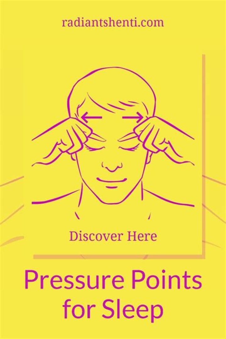 How do you make someone fall asleep with pressure points?
