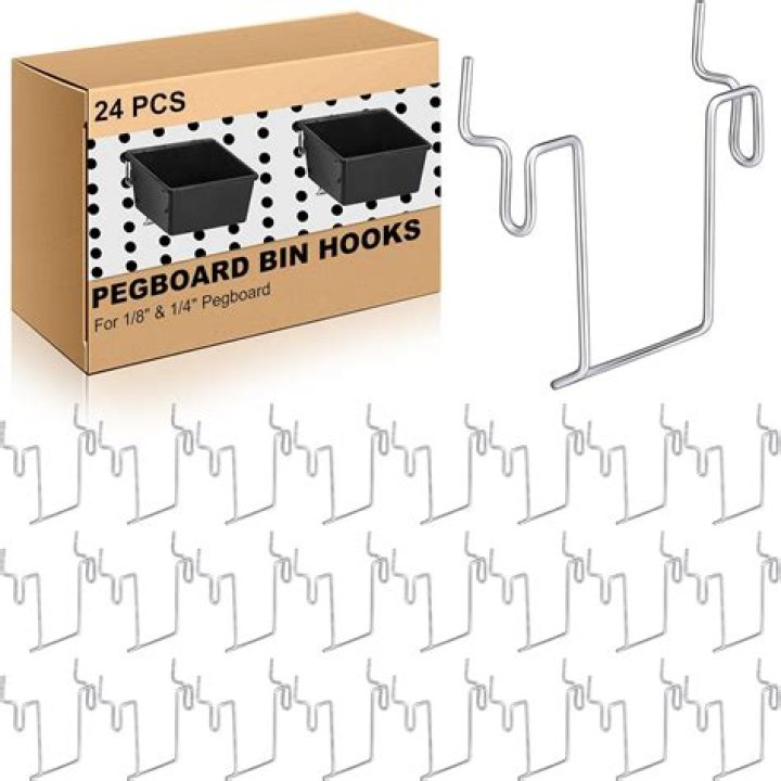 How do you use plastic pegboard hooks?