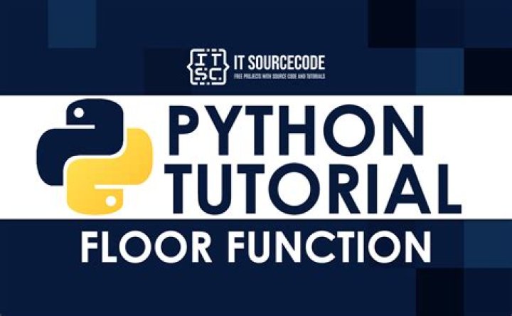 How do you use the floor function in Python?