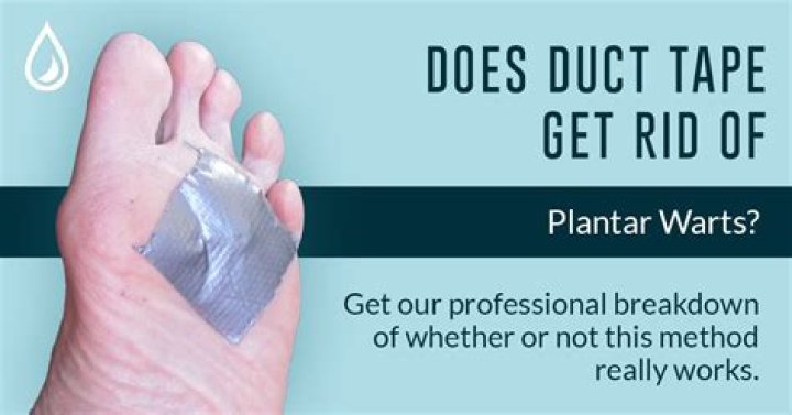 How does duct tape remove plantar warts?