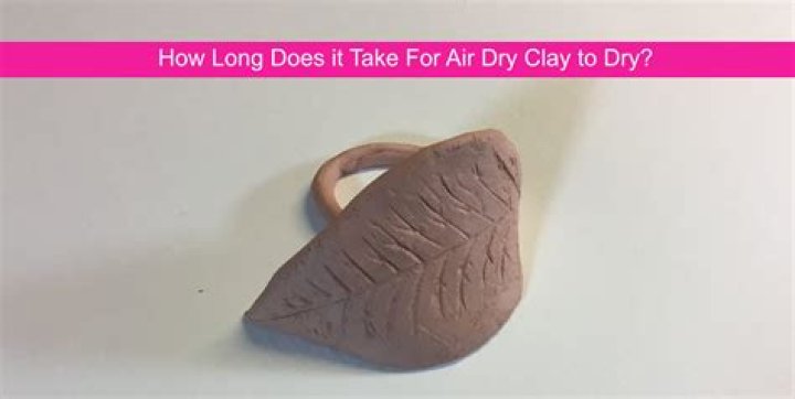 How long does clay take to dry before firing?