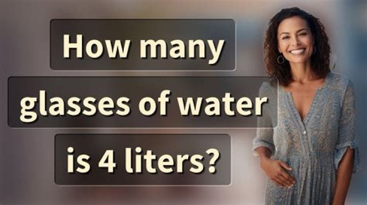 How many glasses is 4 liters water?