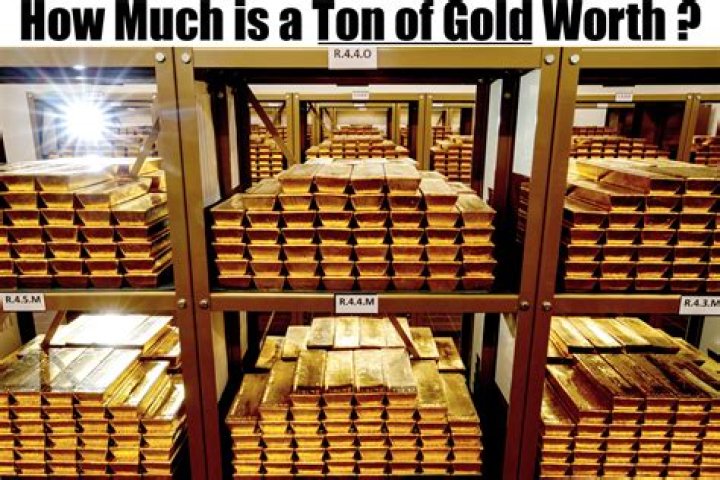 How much is 90 tons of gold worth in dollars?