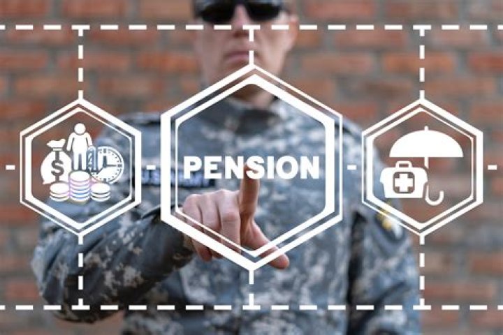 How much is military pension?