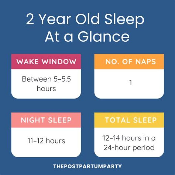 How much sleep does a 2 year old need?