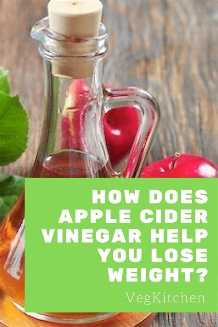 How much weight can you lose with apple cider vinegar?