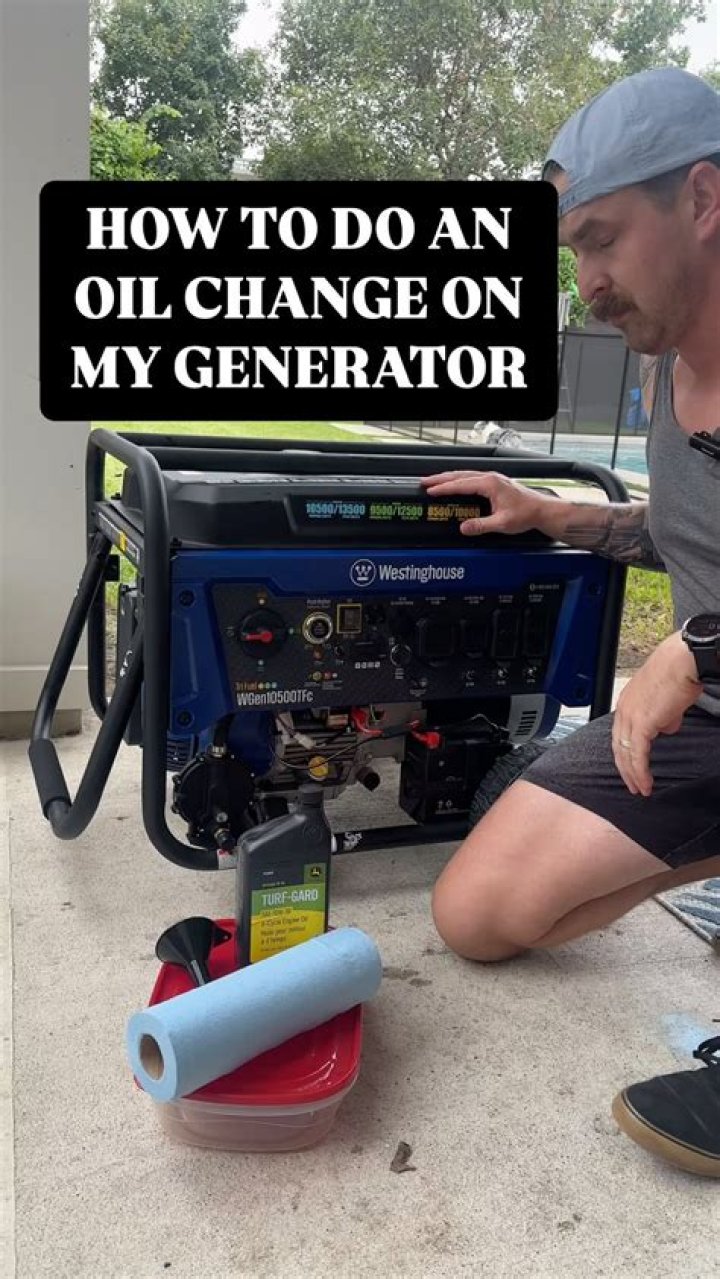 How often should you change oil in a generator?