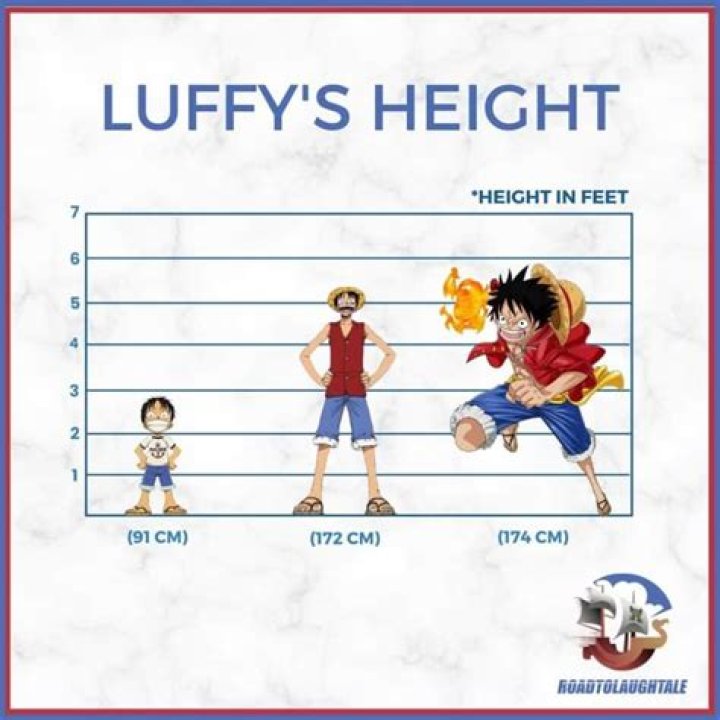 How tall is Luffy post Timeskip?