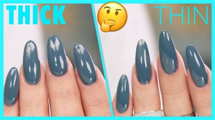 How thick should nail polish be?