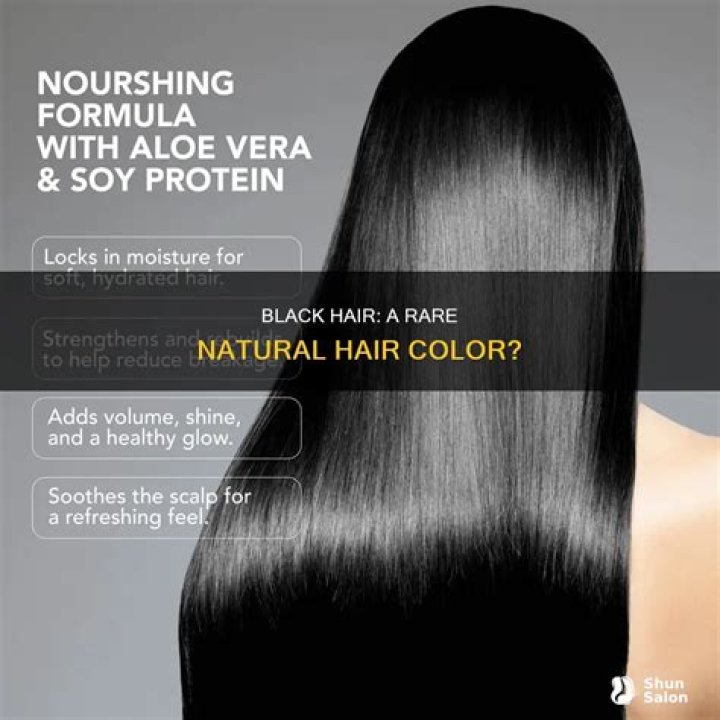 Is black a rare hair color?