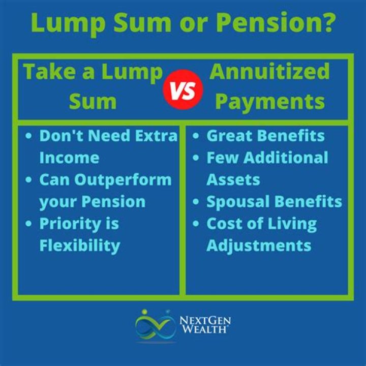 Is it better to take a lump sum or monthly payments?
