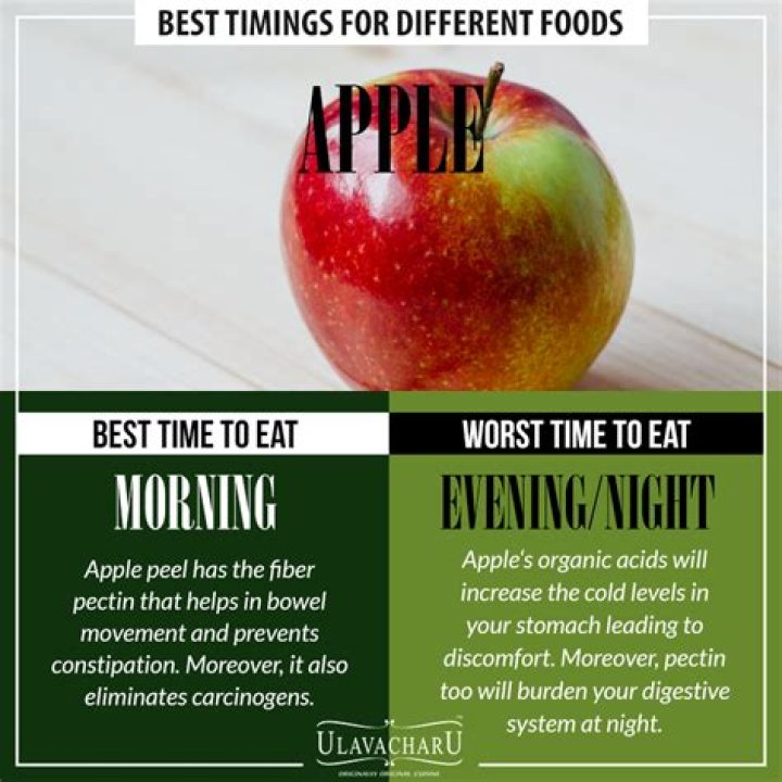 Is it good to eat apple at night?