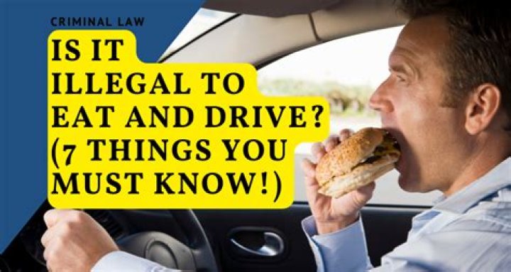 Is it illegal to eat and drive in Ohio?