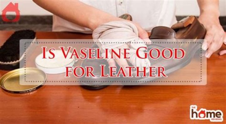 Is Vaseline good for leather?