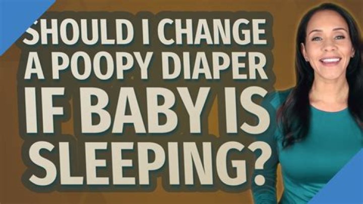Should you wake a sleeping baby to change poopy diaper?