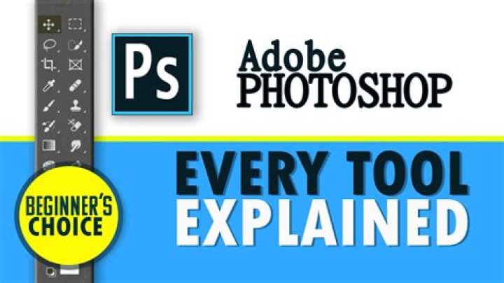 What are the different tools in Adobe Photoshop and its function?