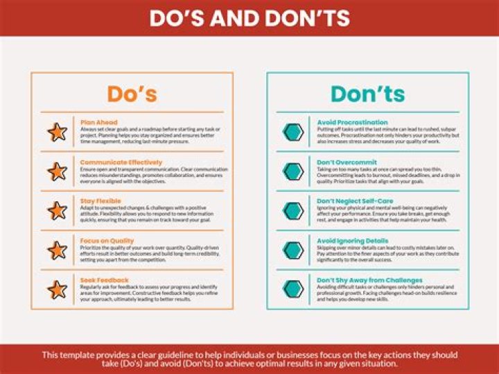 What are the do's and don'ts after C-section?